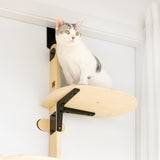 Vertical Door Mounted Cat Shelves and Scratch Board Frame