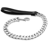 Silver Cuban Link Leash